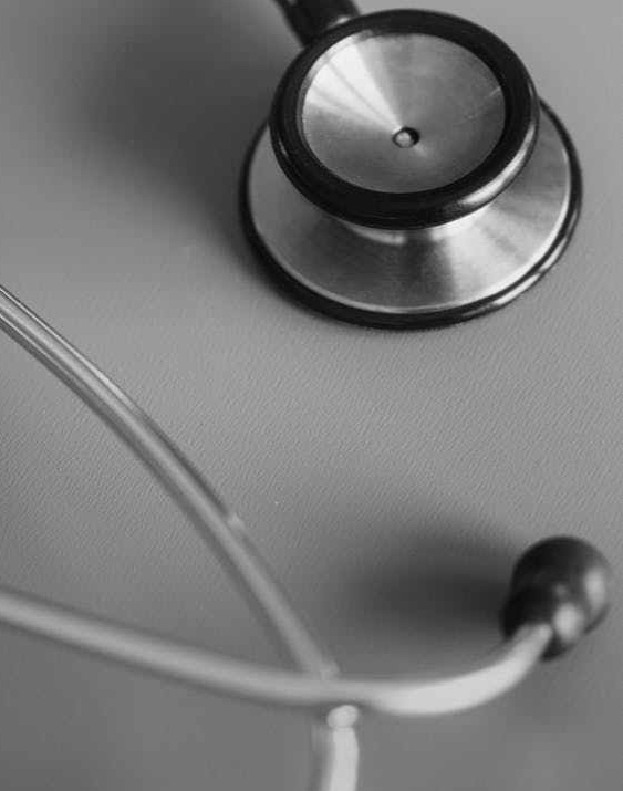 gray and black stethoscope